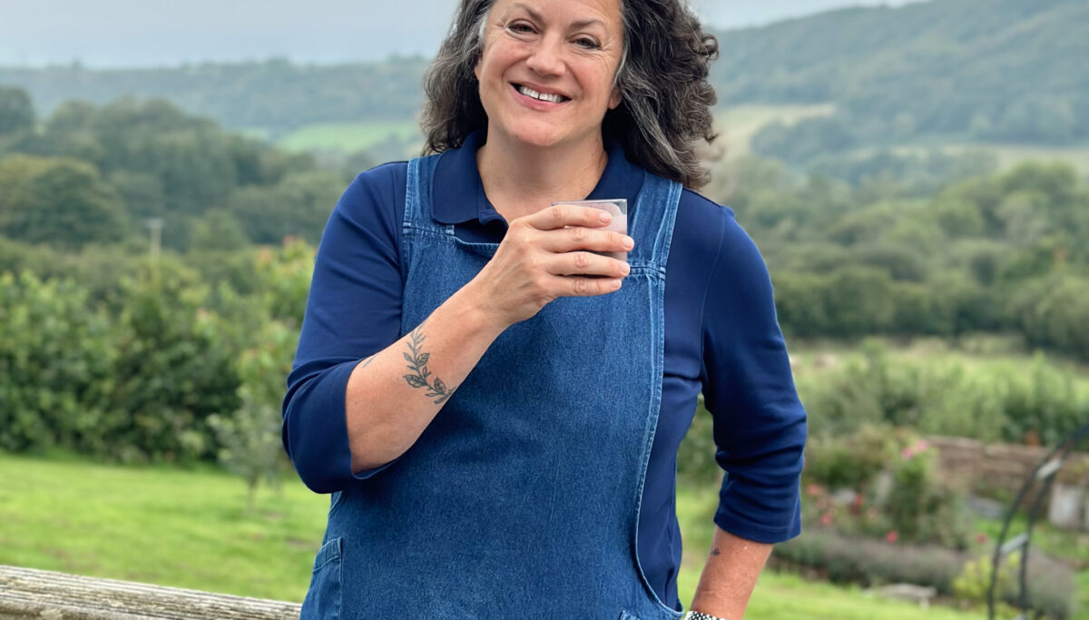 Shann Jones pictured on the Chuckling Goat Farm