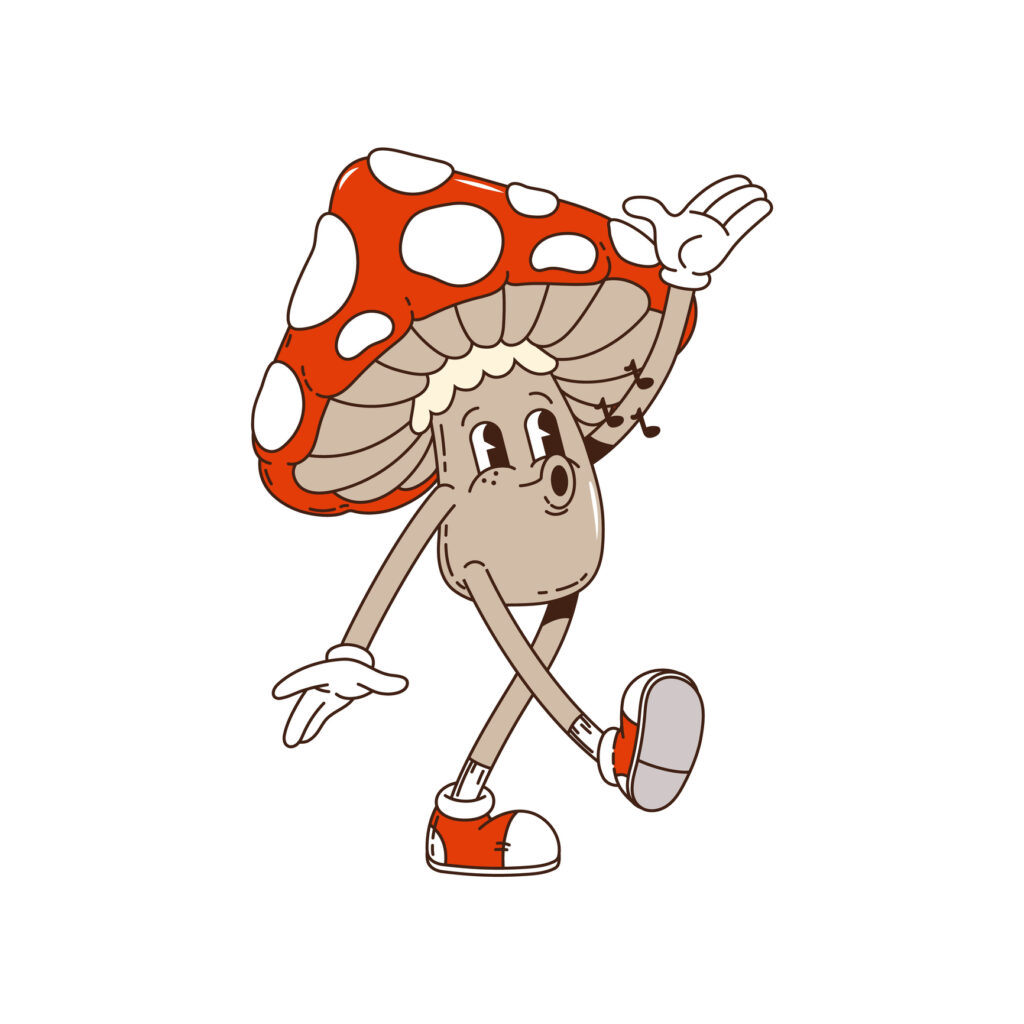 Image of cartoon mushroom.