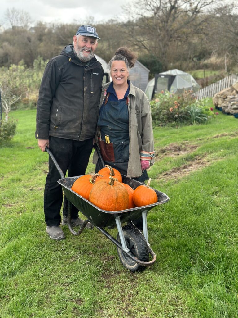 Little hands, BIG pumpkins 🎃 | Chuckling Goat