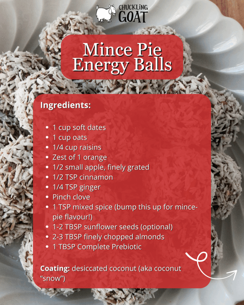 Mince Pie Energy Balls | Chuckling Goat